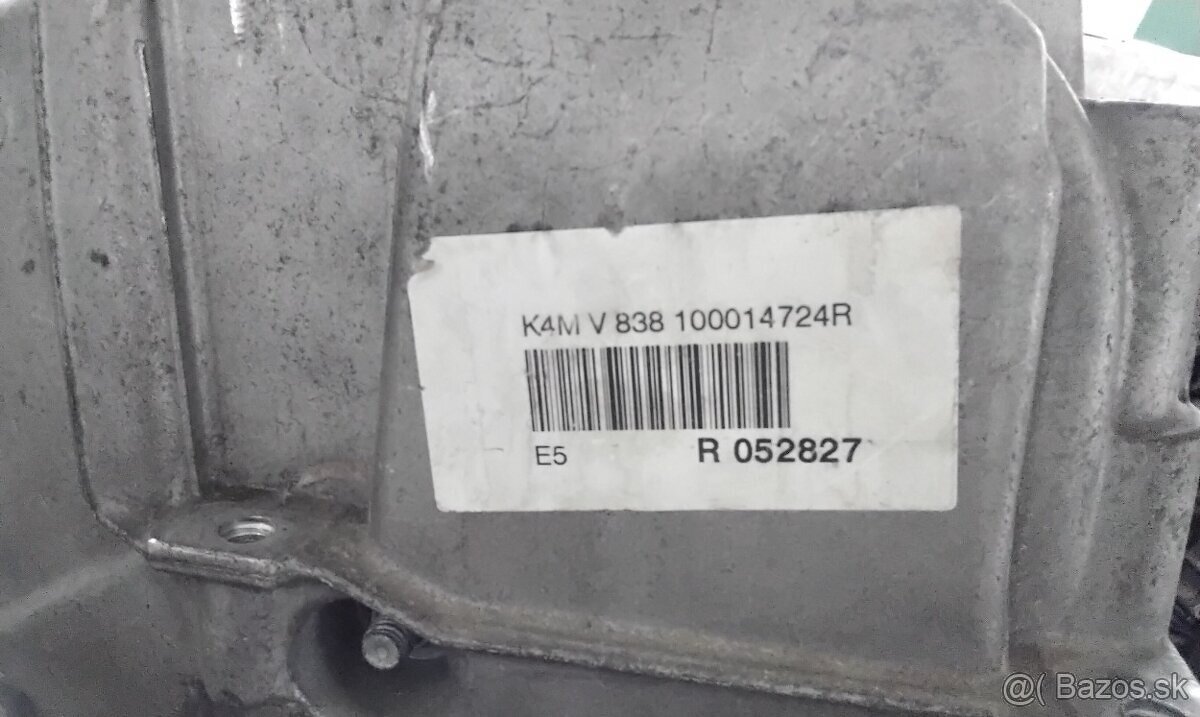 Predám Motor Renault 1.6 kód motora K4MG830, motor K4M G830, - 3