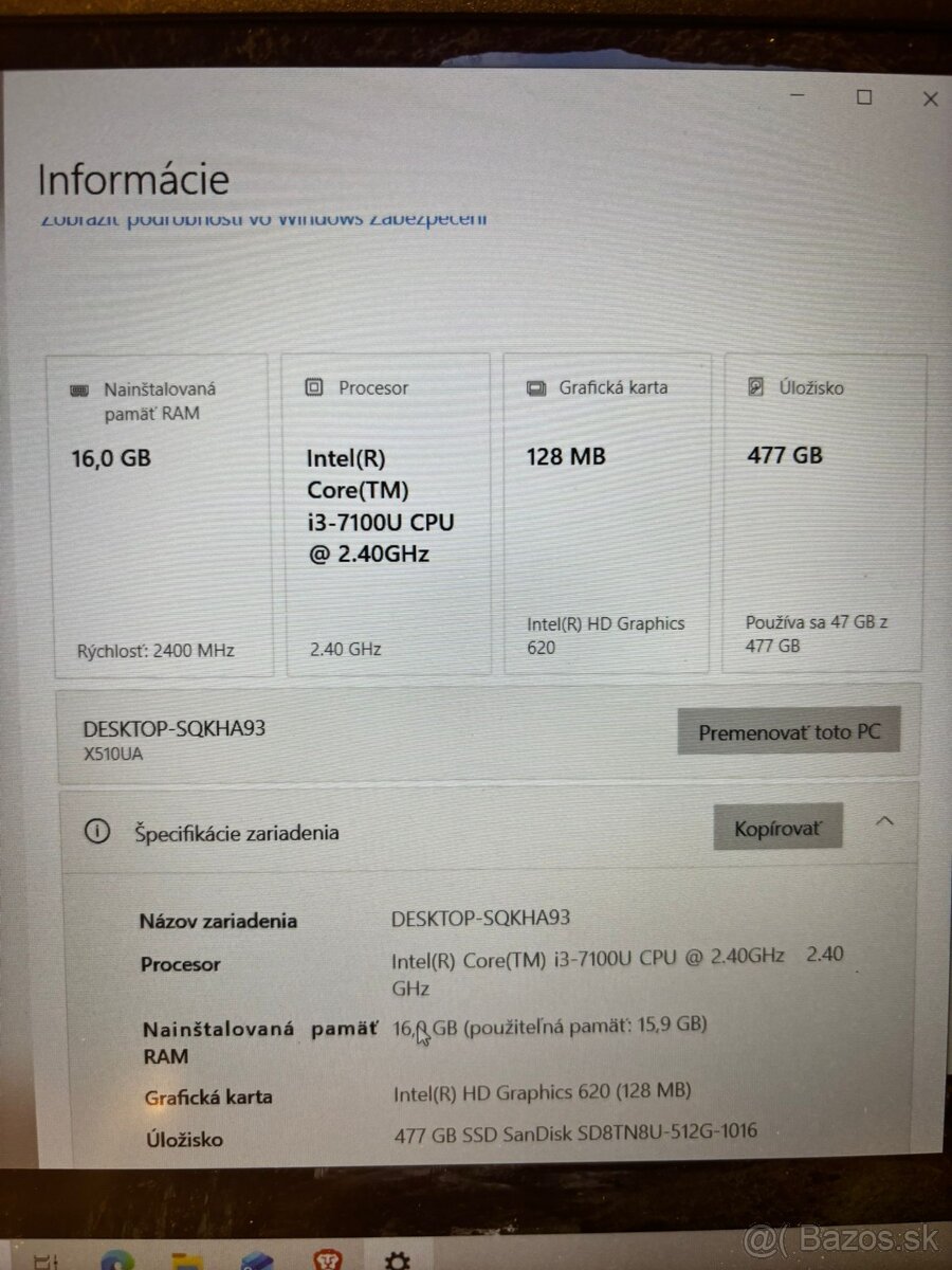 Štýlový Ultrabook ASUS VivoBook S15 - 16GB RAM / 512GB SSD - 3