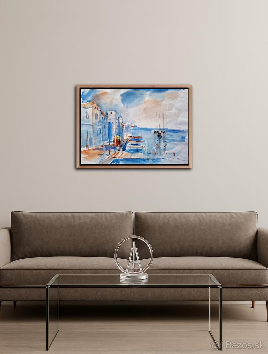 MOSHE LEIDER - (Akvarel) 2, Impresionizmus - 3