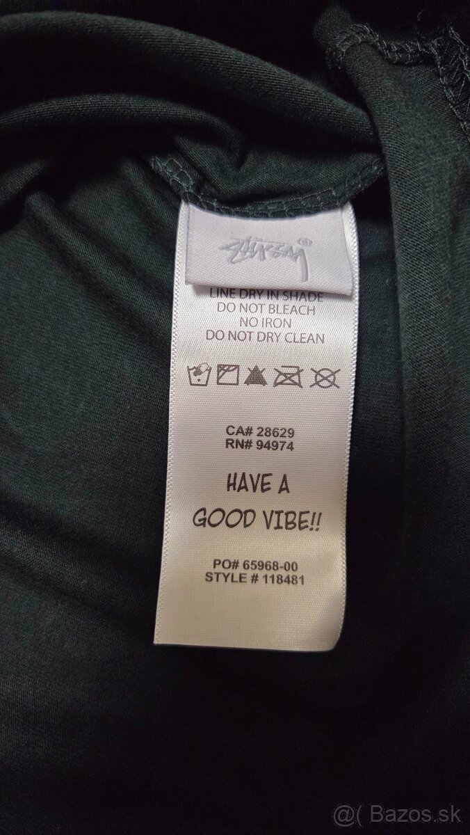 Stüssy Fuzzy Dice Tee dark green/orange - 3