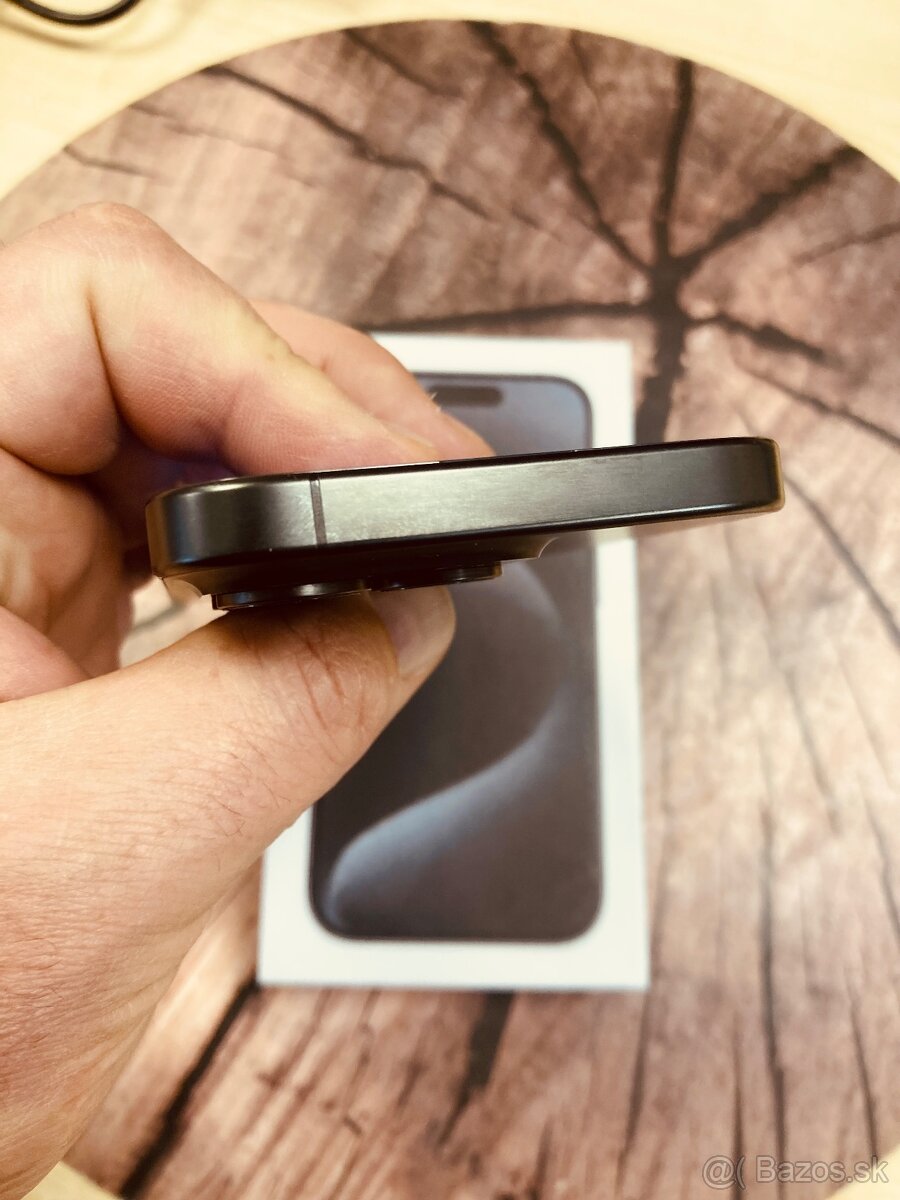 iPhone 15 pro 128 Black Titan batéria 87% top stav - 3