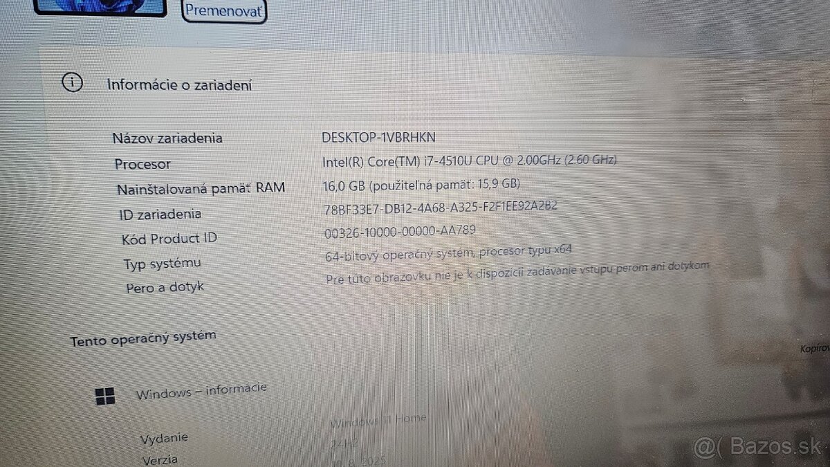 Špičkový Lenovo notebook - aj vymením - 3