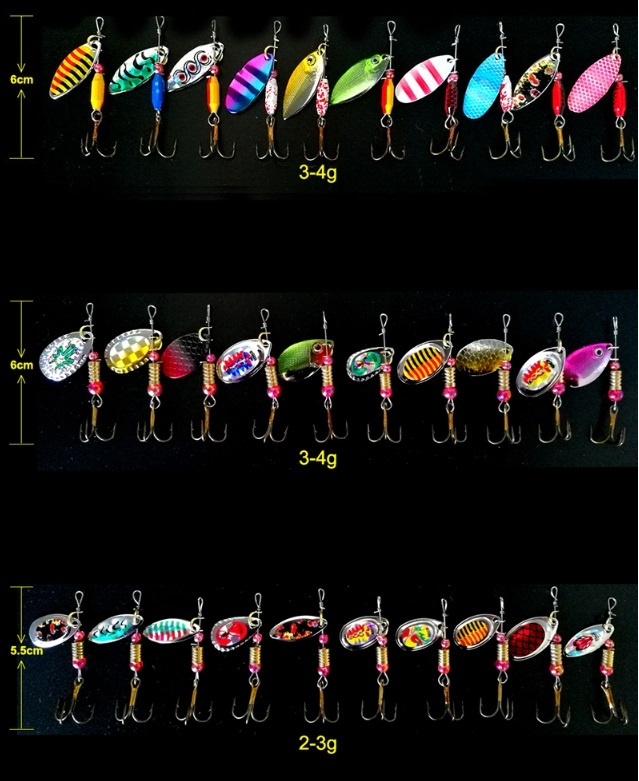 Rybárske potreby - sada mix blinkrov - 3