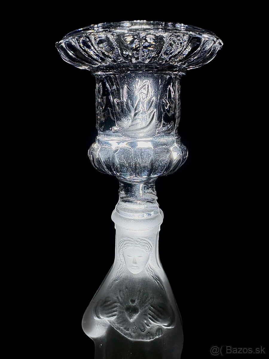 ART DECO svietnik Val Saint Lambert, TOP stav - 3