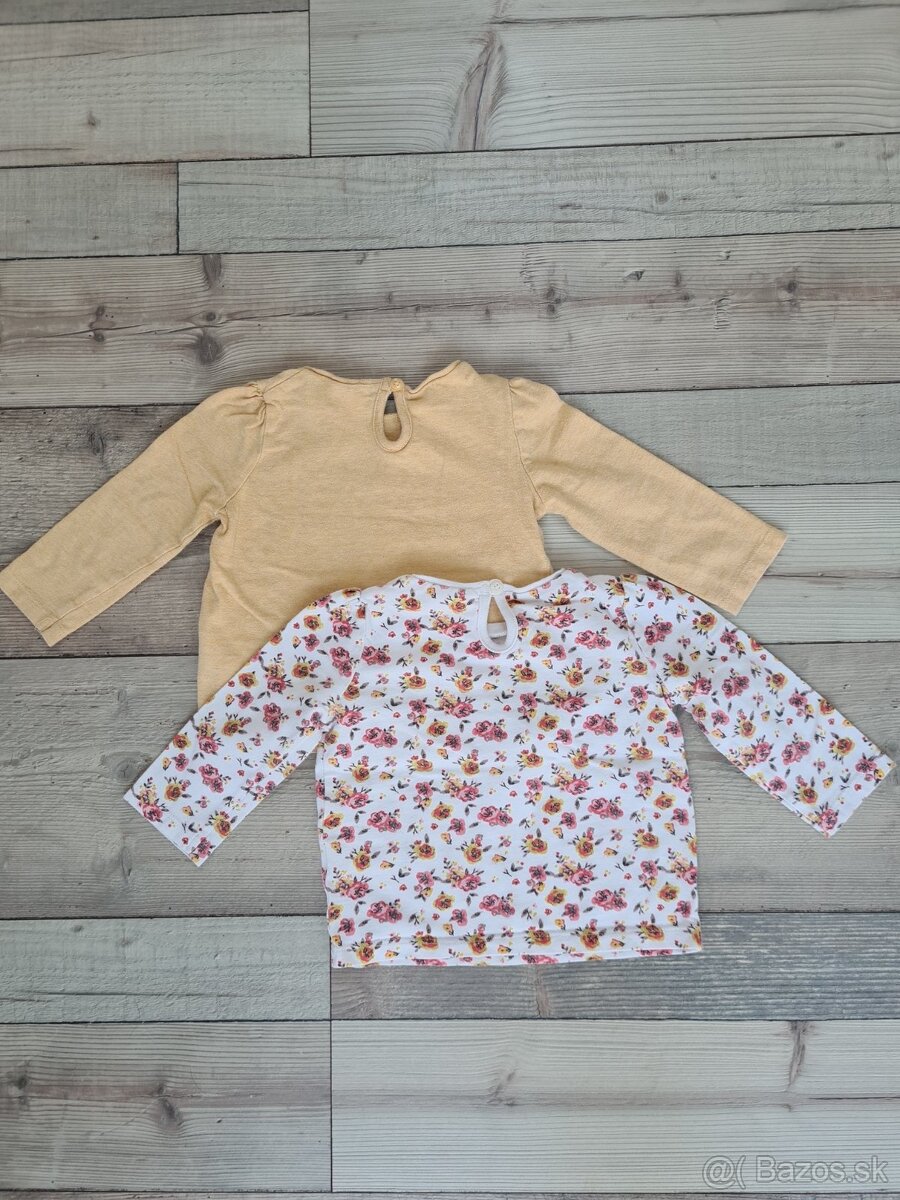 Tričká s dlhým rukávom 2ks F&F (veľ.74) - 3