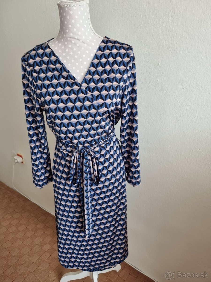 nové zavinovacie šaty mango veľ. L - 3