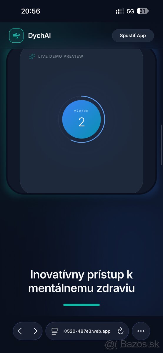 Predám inovatívny AI HealthTech projekt – dychAI - 3