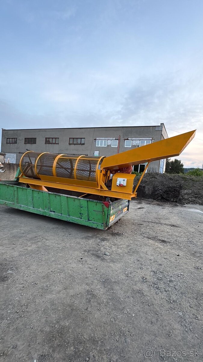 Bubnový triedič zeminy + 2x dopravník - 3