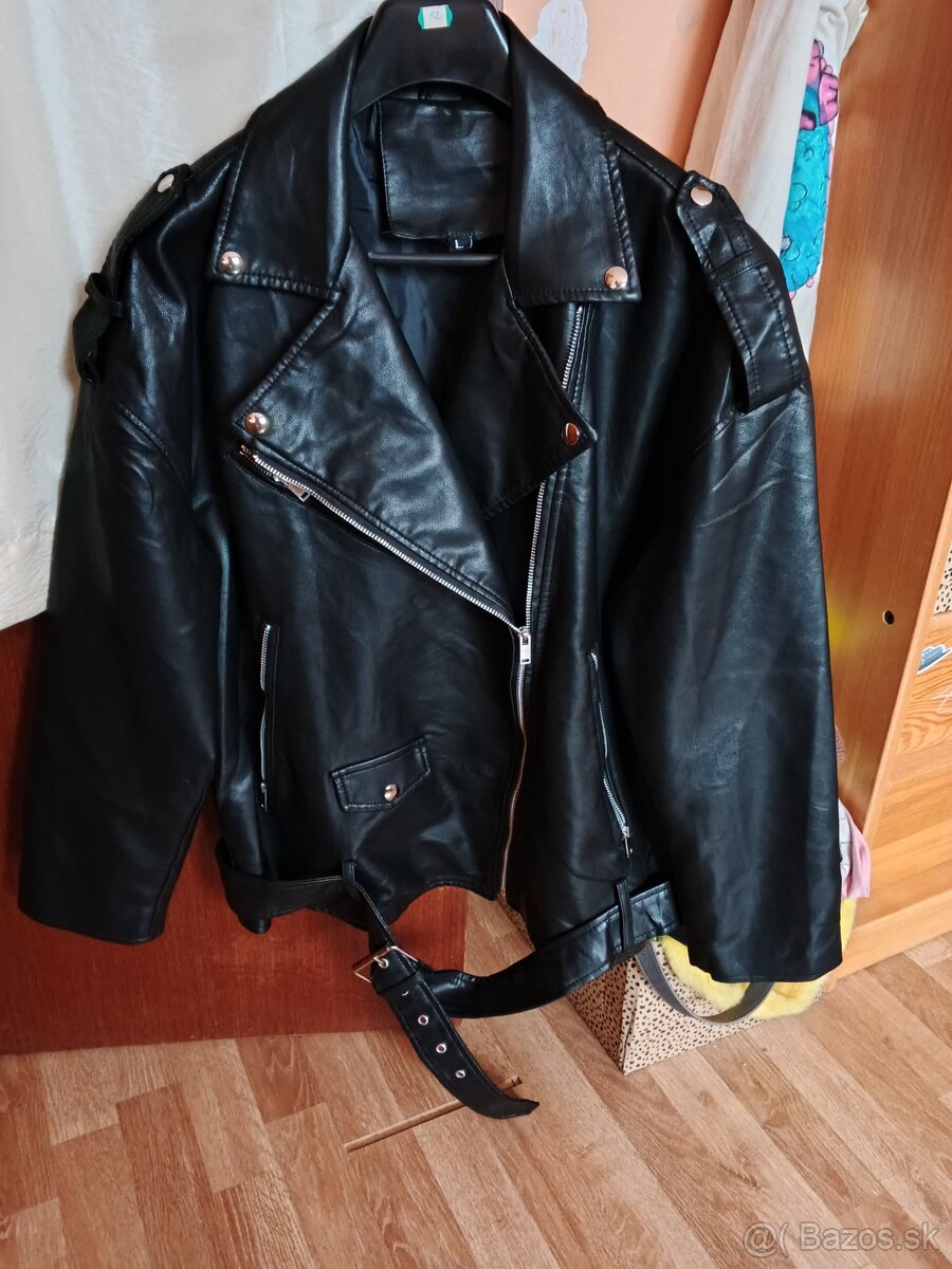 Koženková jarná bunda - 3