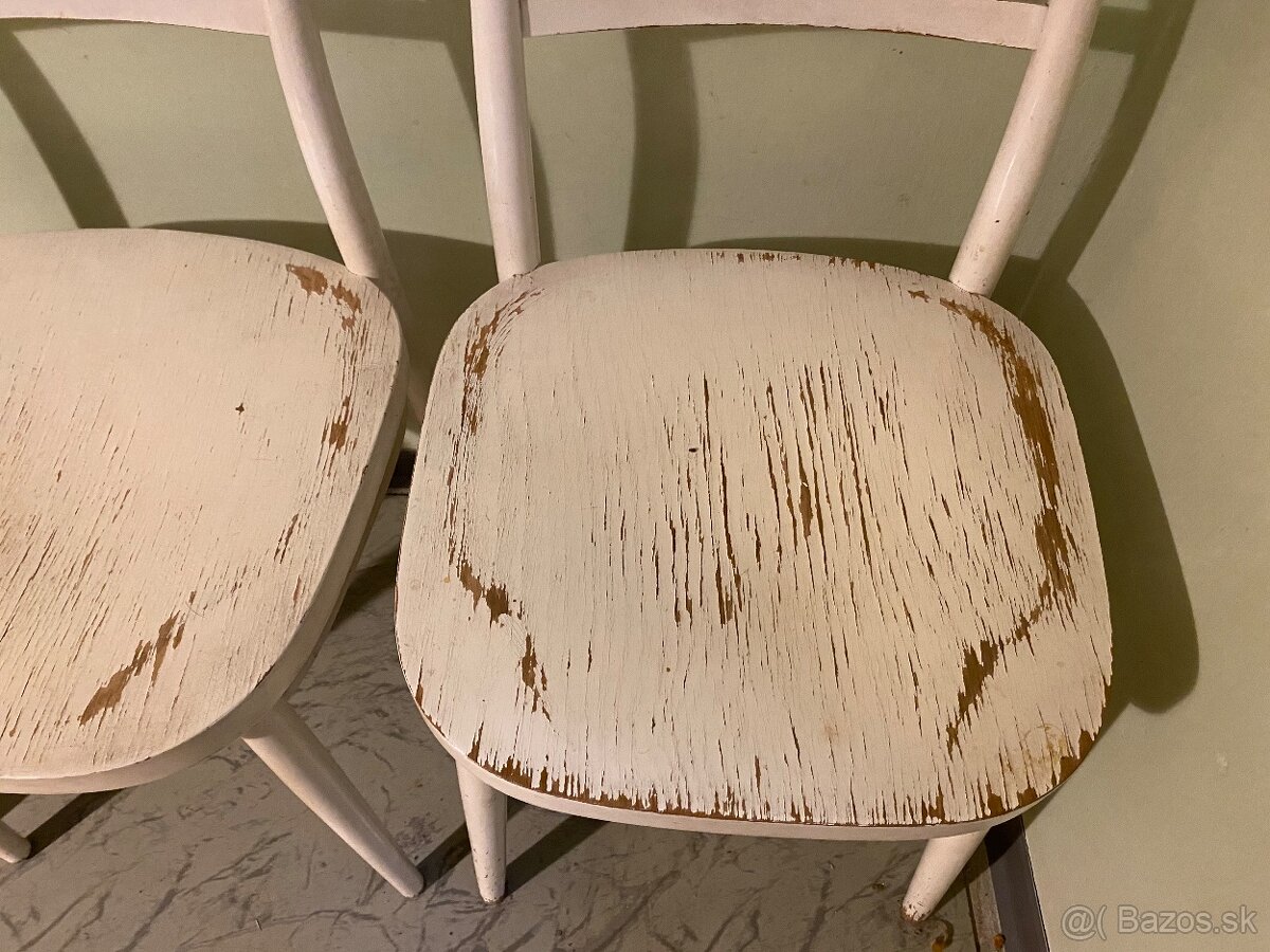Biele stoličky 4ks - 3