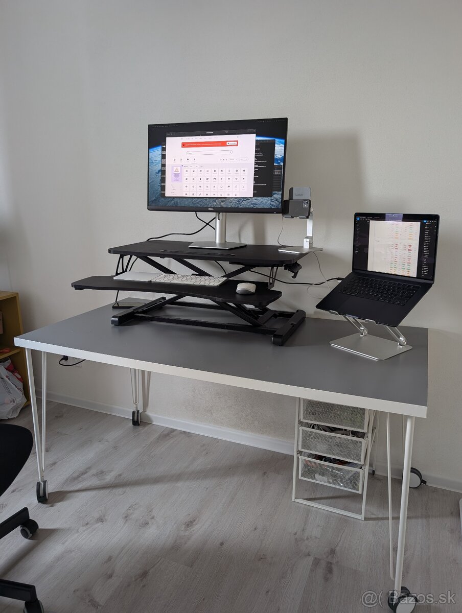 COSTWAY Sit-Stand Desk Extender - 3