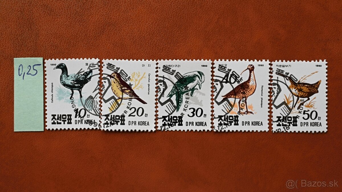 Známky - fauna - vtáctvo - série - 3