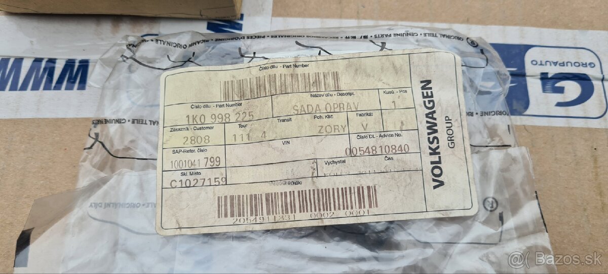 Opravná sada originál držiakov predného svetlometu Golf 5 L - 3