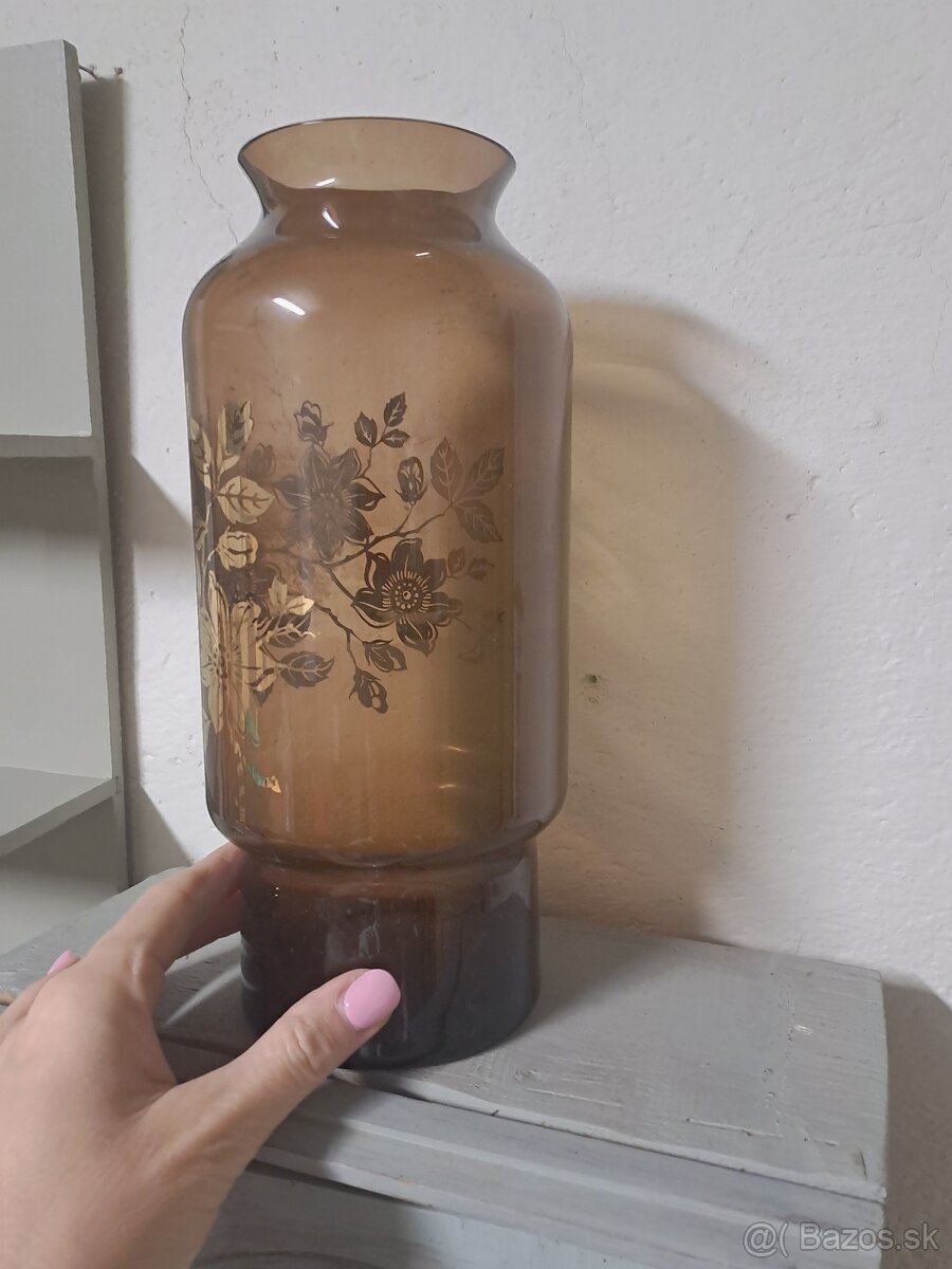 Retro sklenená váza - 3