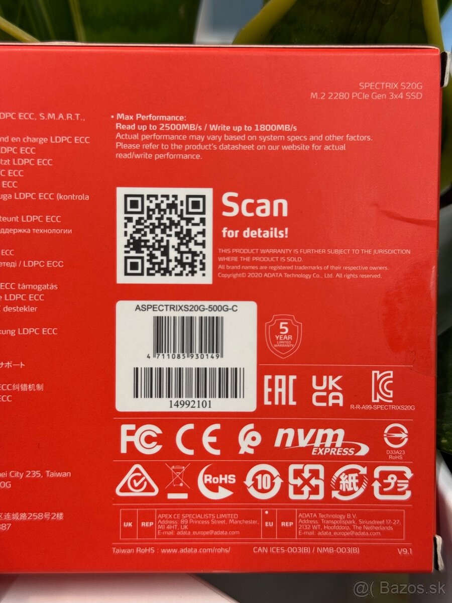 500GB RGB NVMe SSD – XPG SPECTRIX S20G - 3