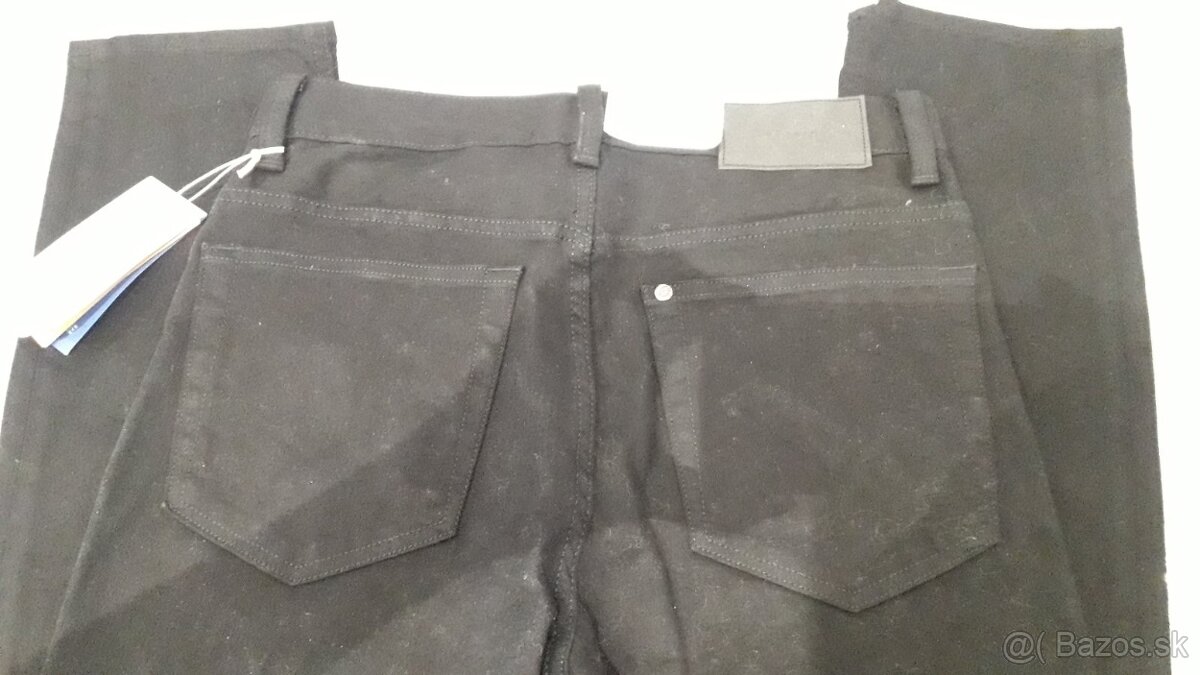 Čierne dámske džínsy slim č.30 - 3