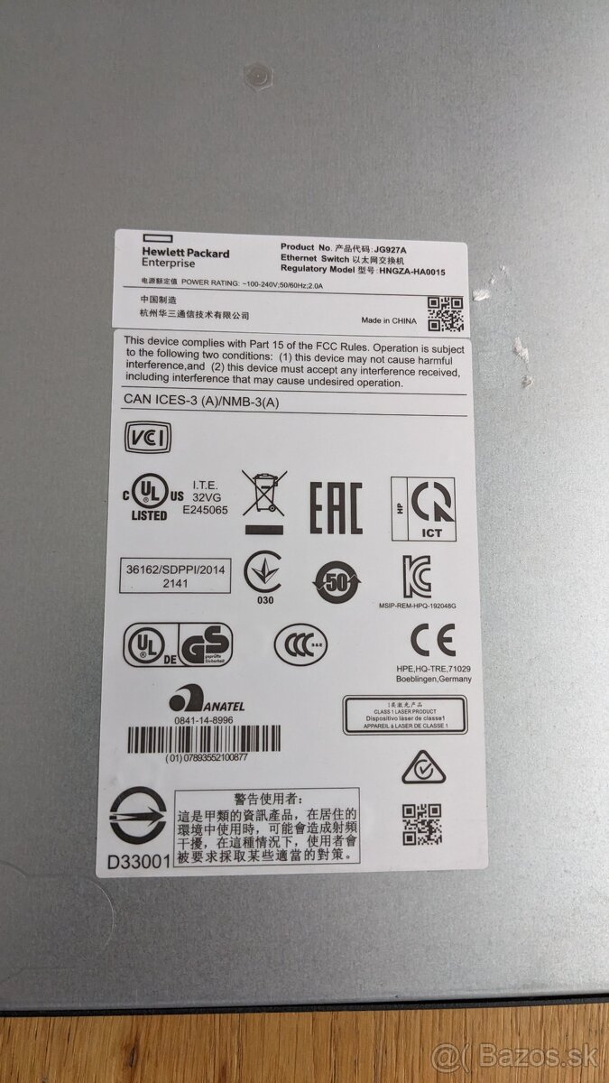 HP 48p 1Gbps 1920-48G Switch JG927A - 3