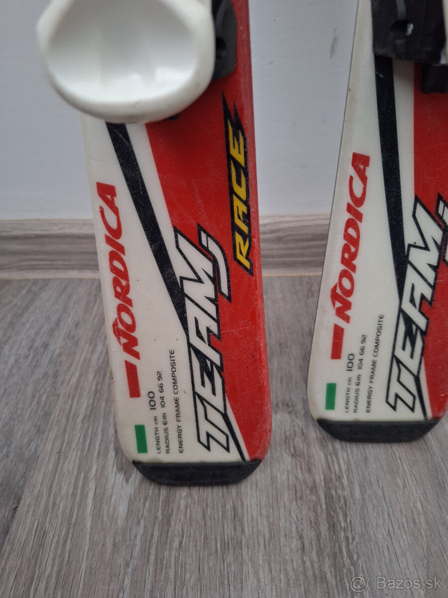 Lyže 100cm + lyžiarky - 3