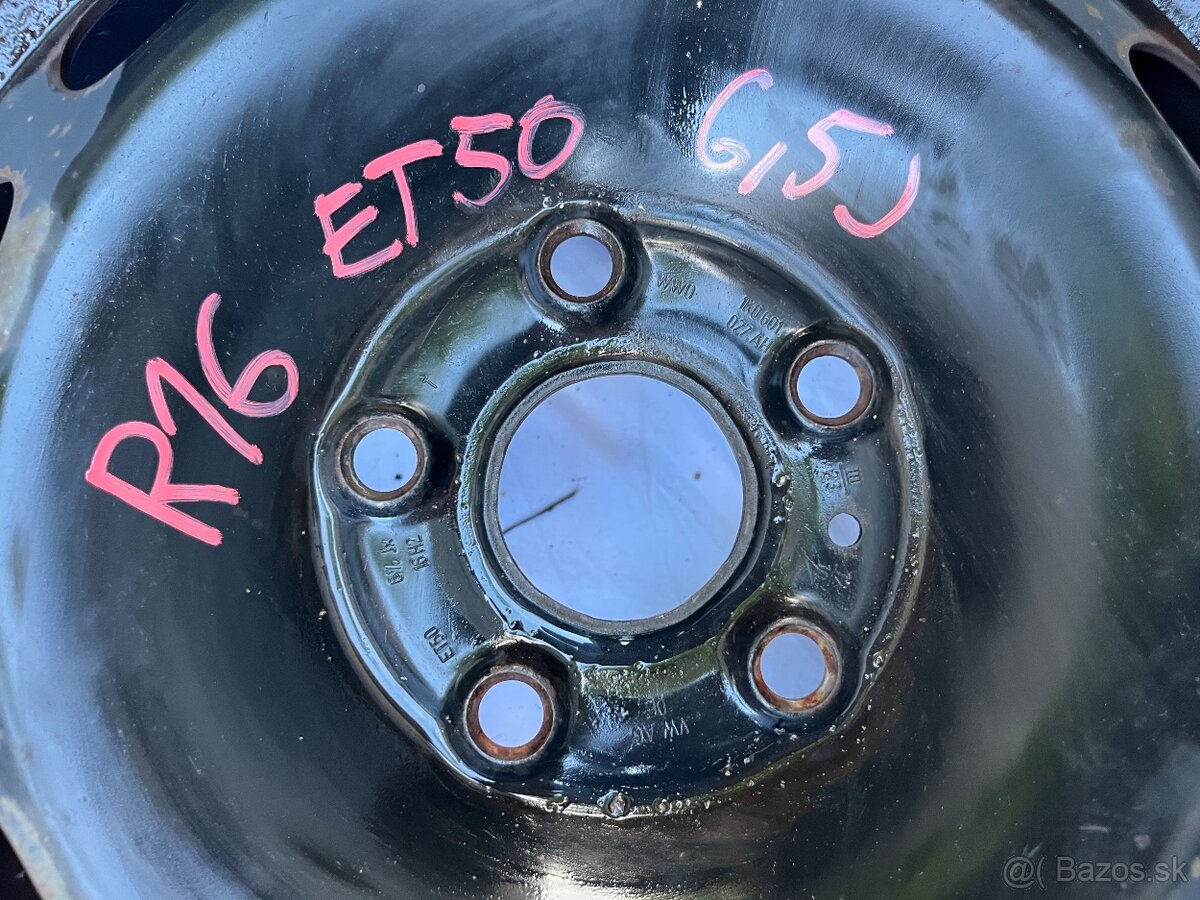 6.5J ET50 R16 plechové disky 5x112 - 3
