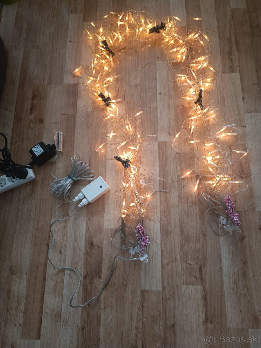 Vianočné svetielka na celé veľké okno - 3