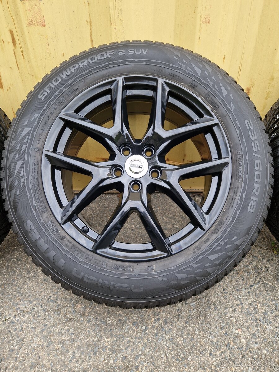5x108 r18 kolesa disky volvo XC60 xc60 alu čierne 235 60 18 - 3