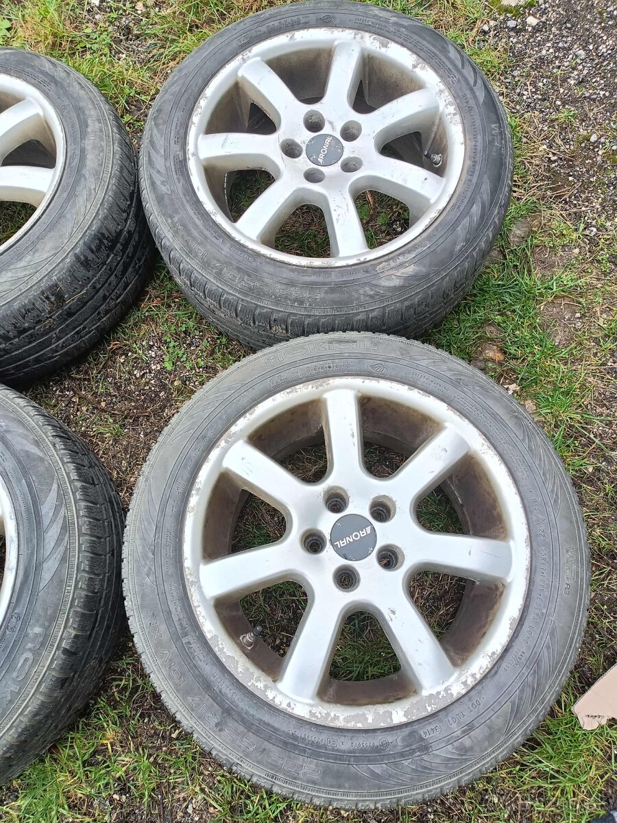 ❄️zimné 4ks alu disky orig. Ronal 5x112 R17 225/55 r17 - 3