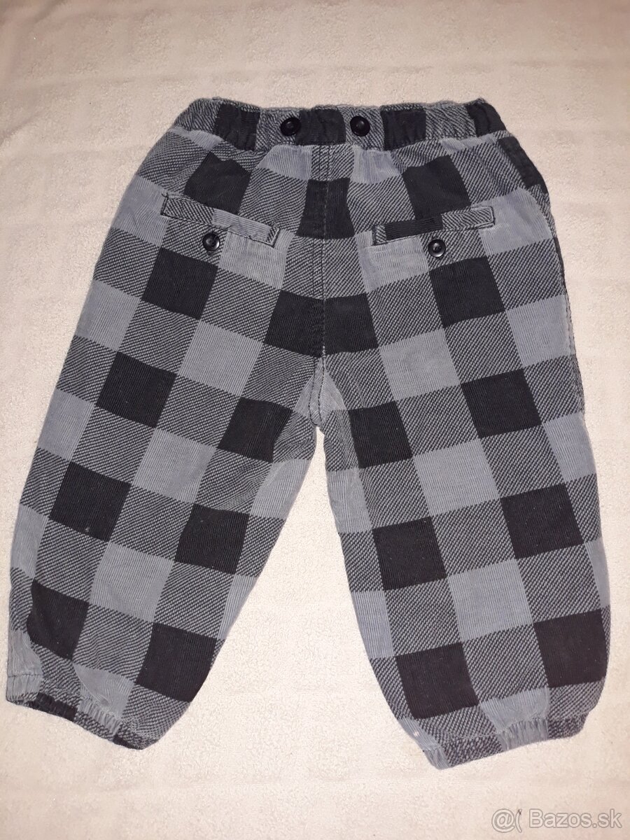 Menčestrové nohavice v.74 - 2ks - 3