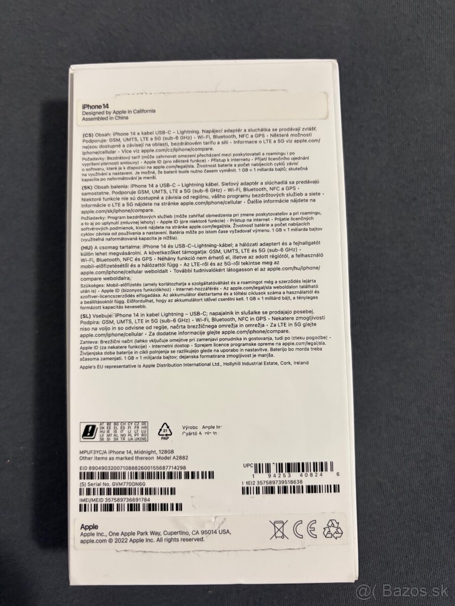 Predám iPhone 14 128gb - 3