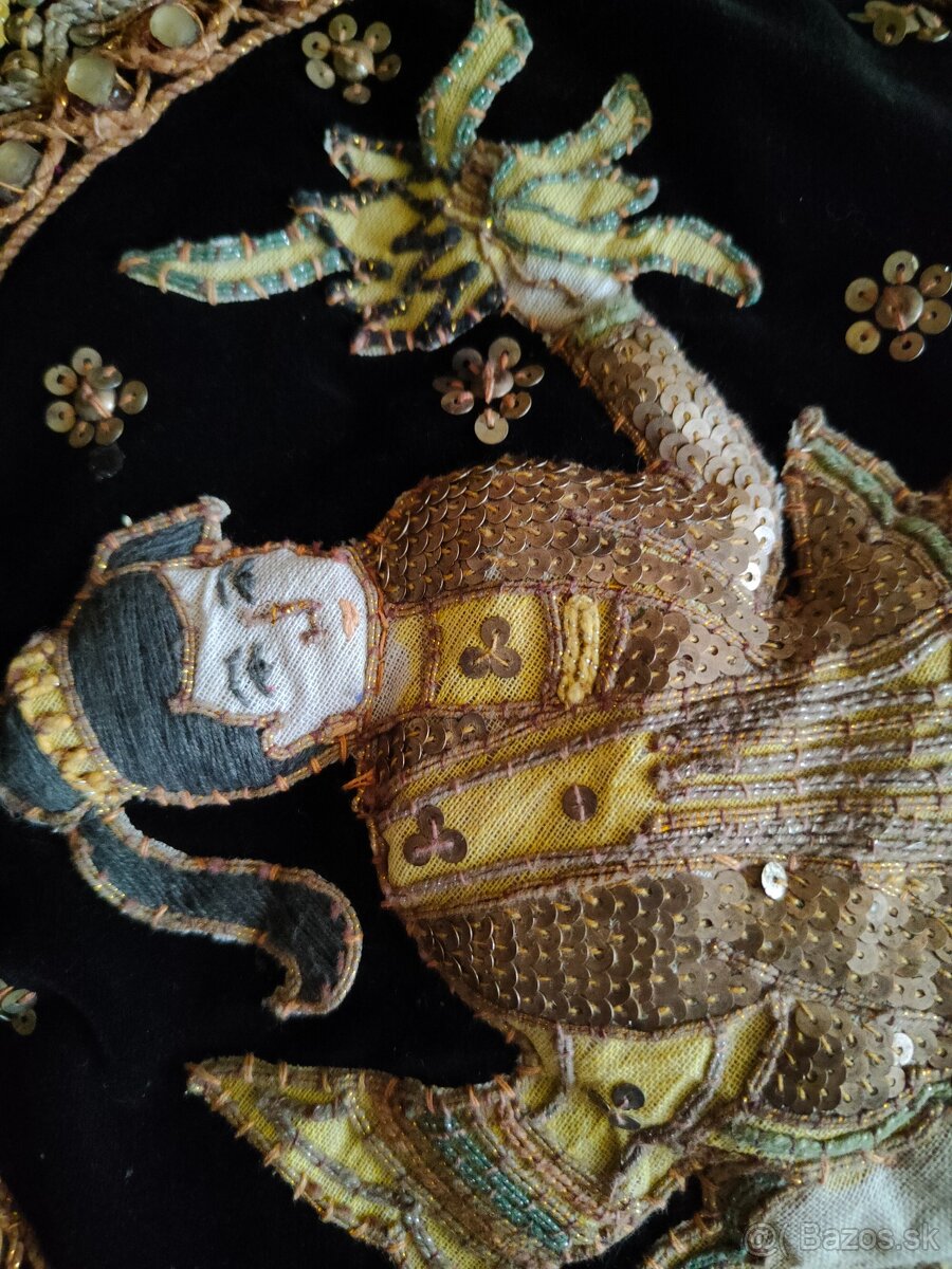 Vzácny gobelín Kalaga Barmská - 3