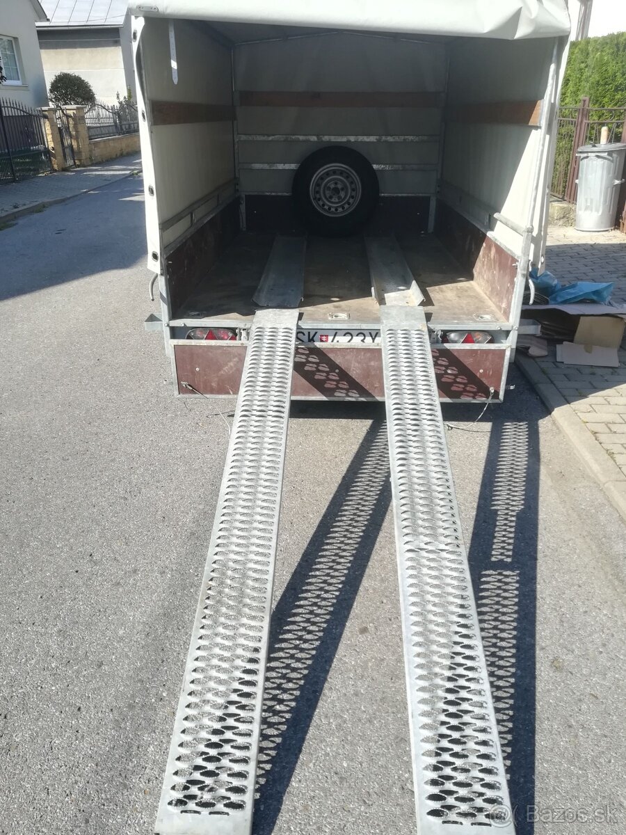 Privesny vozik 1000kg, brzdeny - 3