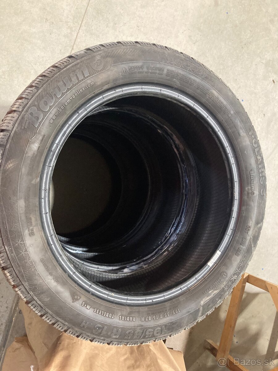 Predám zimné pneumatiky BARUM 195/55 r16 - 3