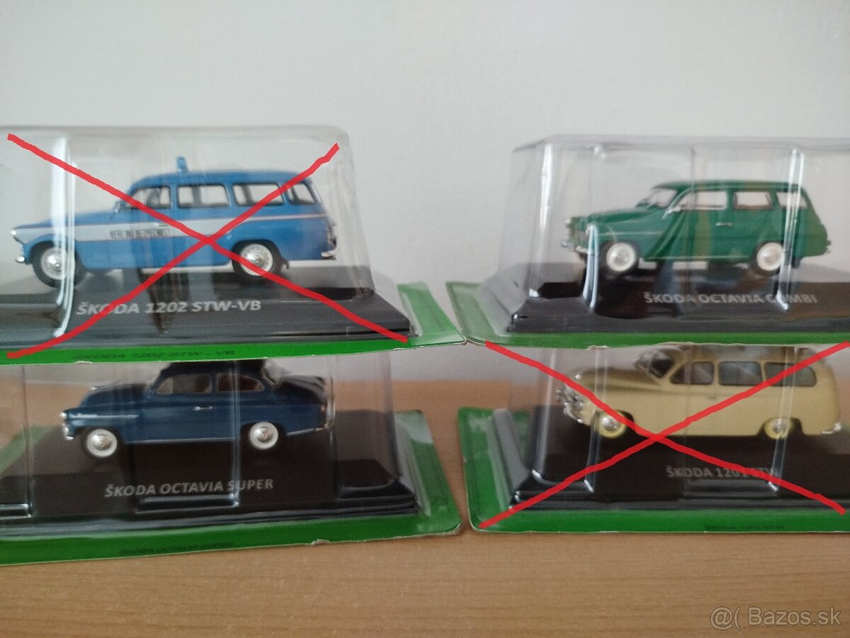 Predam model auta skoda rôzne 1:43. - 3