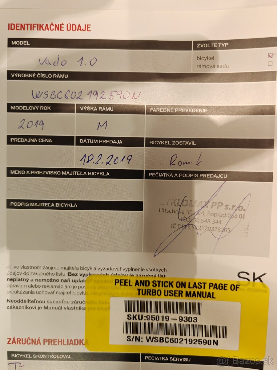 Specialized turbo Vadí 1.0 - 3