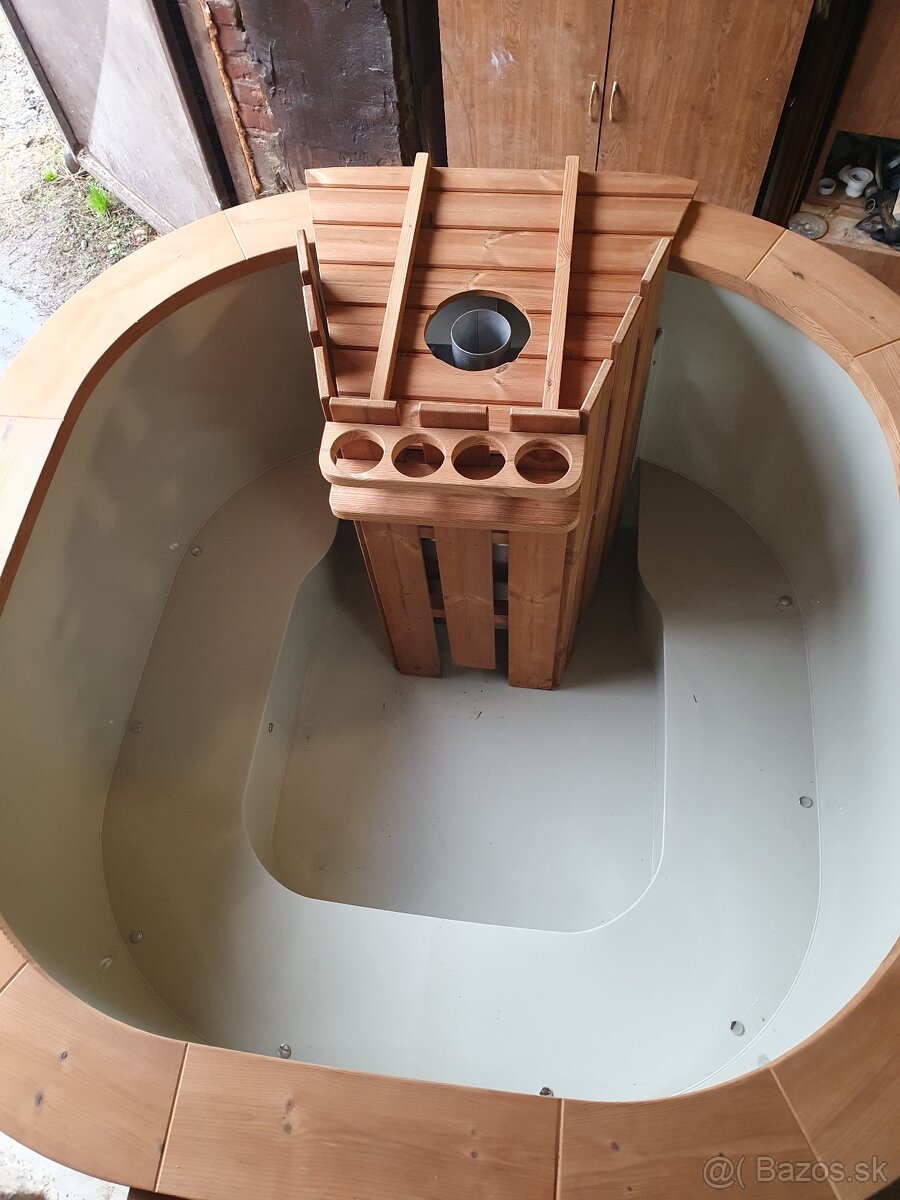 Fínska kúpacia kaďa hranatá s plastovou vložkou - 3