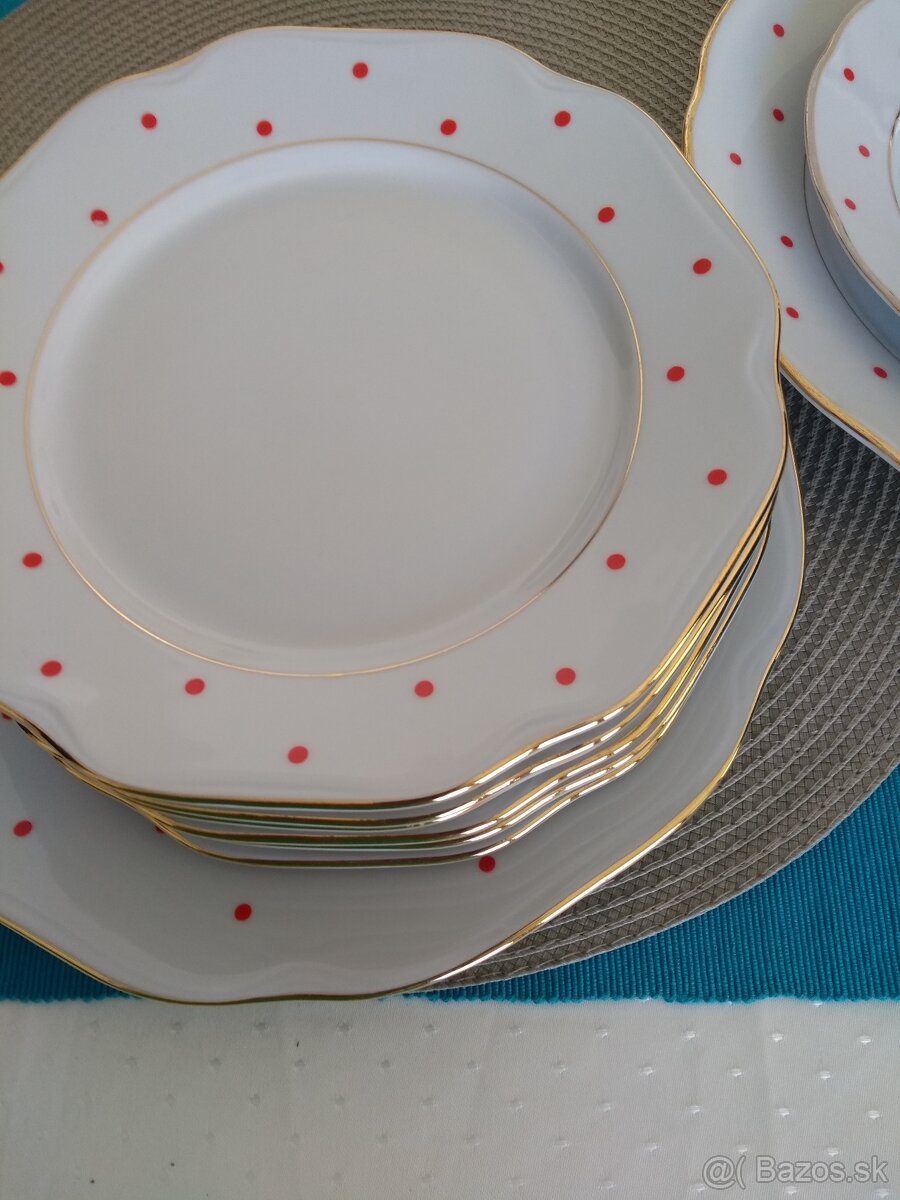 Sloník-vázičky a Bodka 1+6taniere,2Lienka hrnčeky - 3