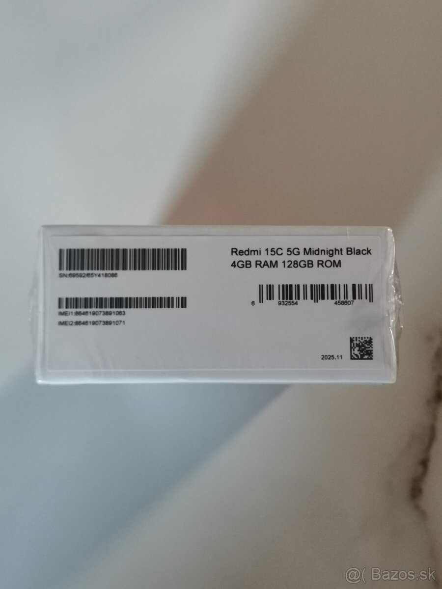 Predám Xiaomi redmi 15c 5g nový - 3
