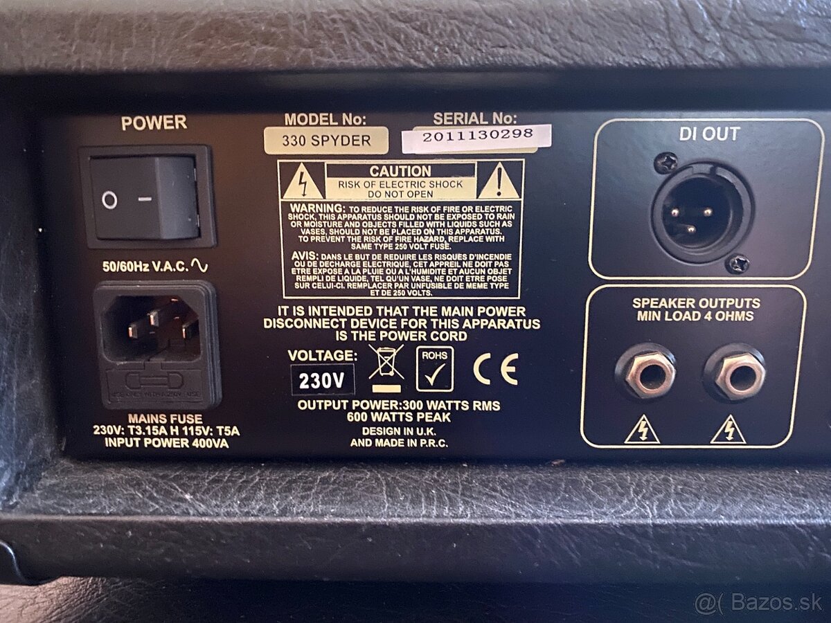 Basgitarový aparát Ashdown pololampa + box 4x10" - 3