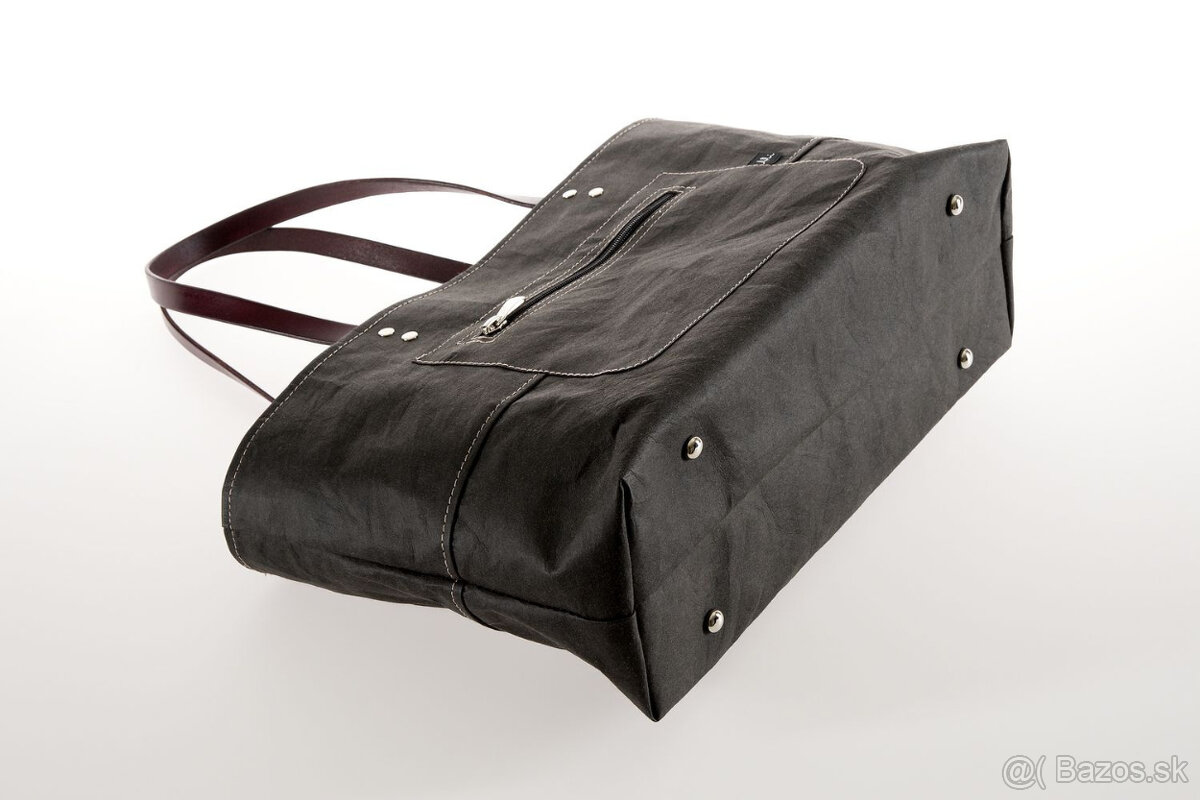 Dámská kabelka Matylda - z Kraft Texu (prateľného papiera) - 3