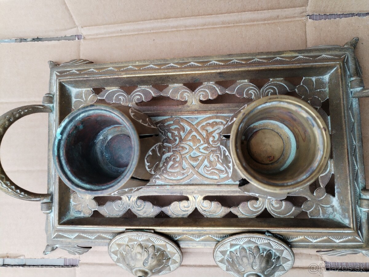 Kalamár veľký mosadzny 45€ - 3