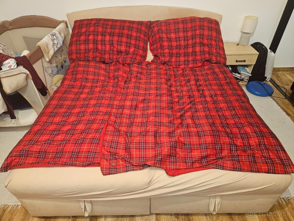 Predám manželskú postel s úložným priestorom - 3