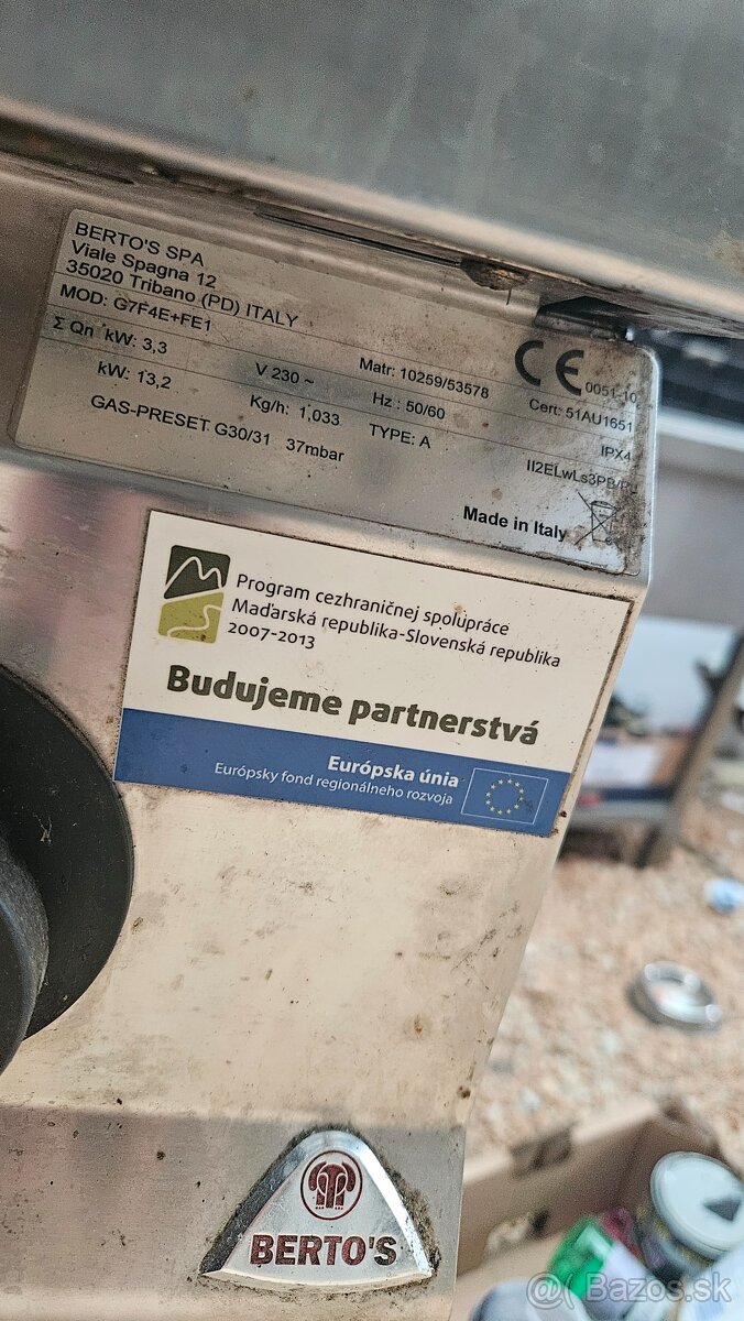 Gastro sporák 4 horáky plus rúra - 3