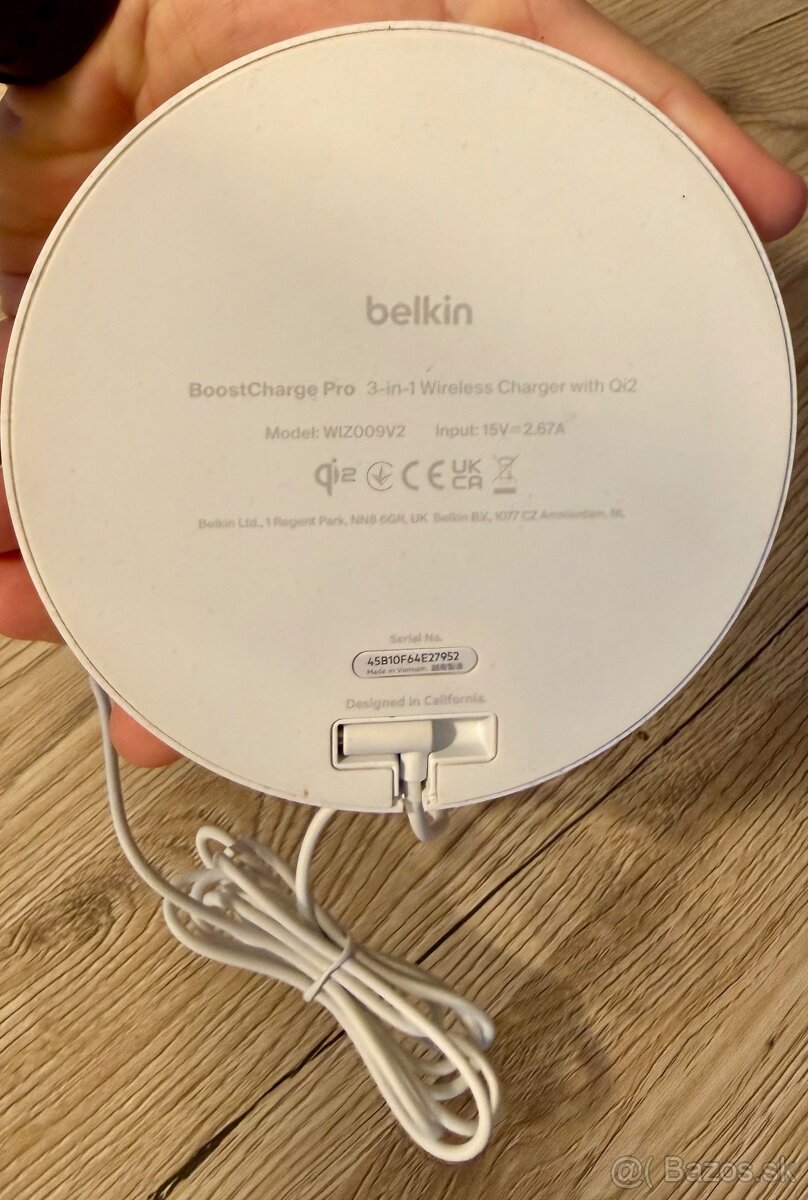 Belkin Boost Charge Pro 3-in-1 Magnetic Wireless Charging St - 3