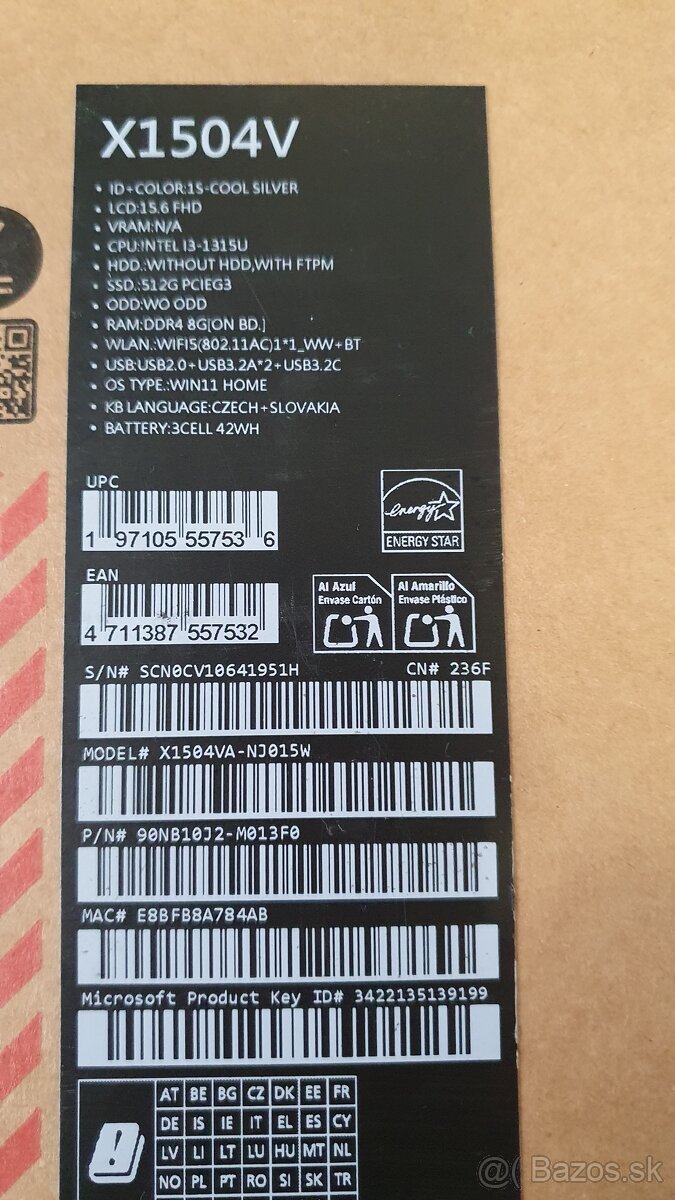 Asus vivobook x1504v - 3