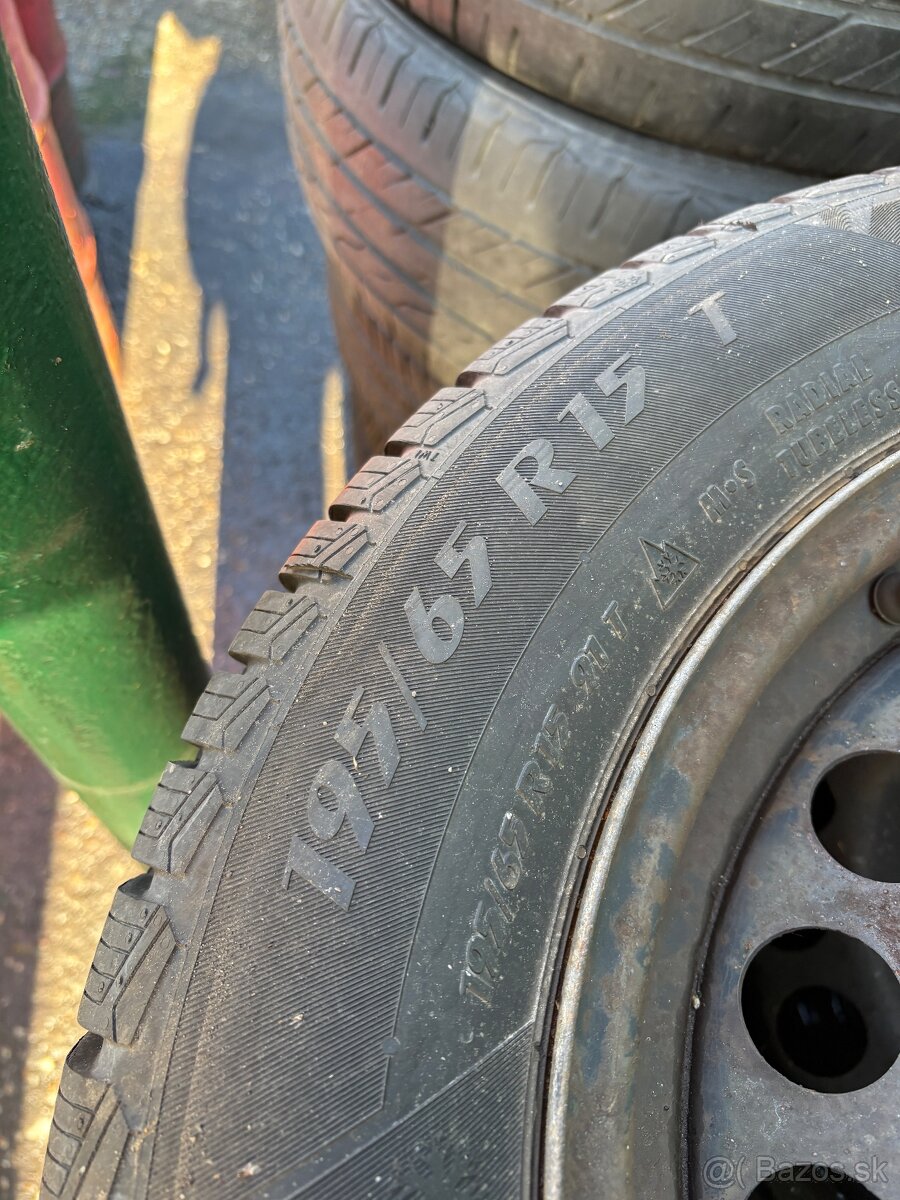 Disky plechace + pneumatiky r15 - 3