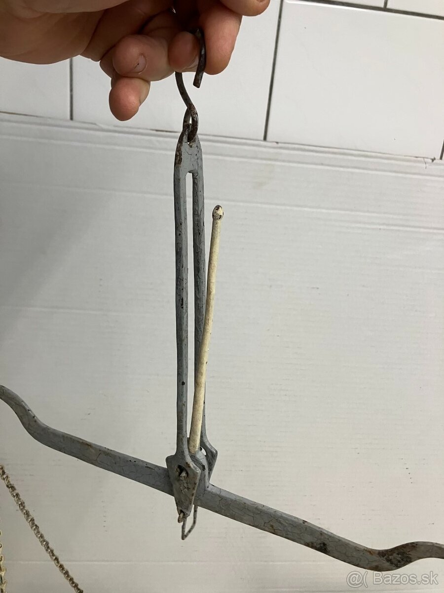 Závesná misková váha starožitná - 3