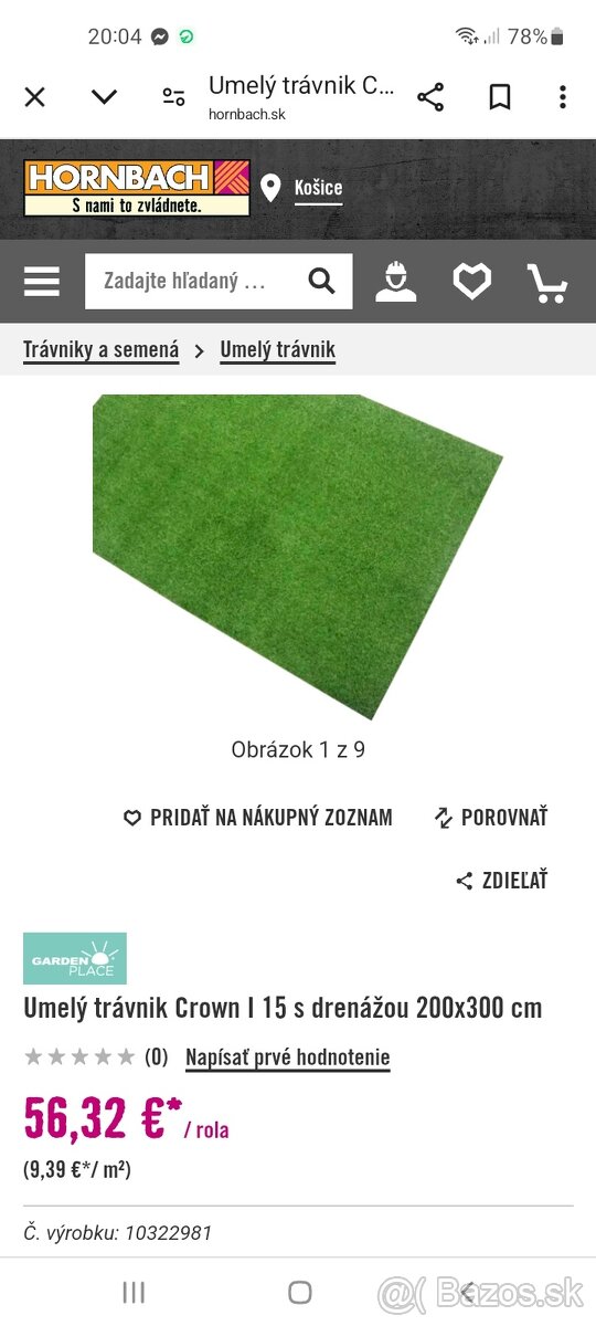 Umelý trávnik 2 m x 3 m - 3