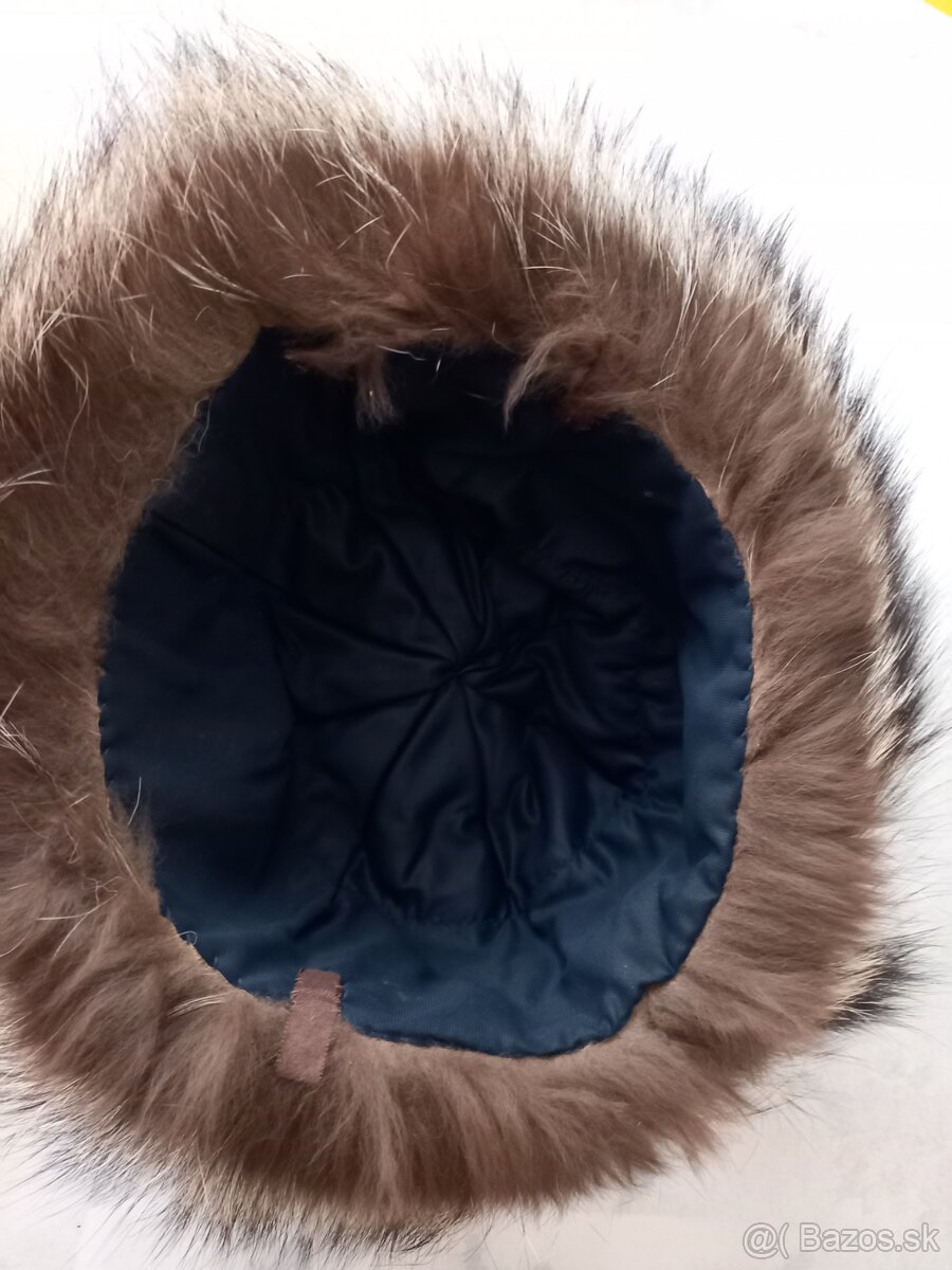 Kožušinová čiapka tmavá - 3