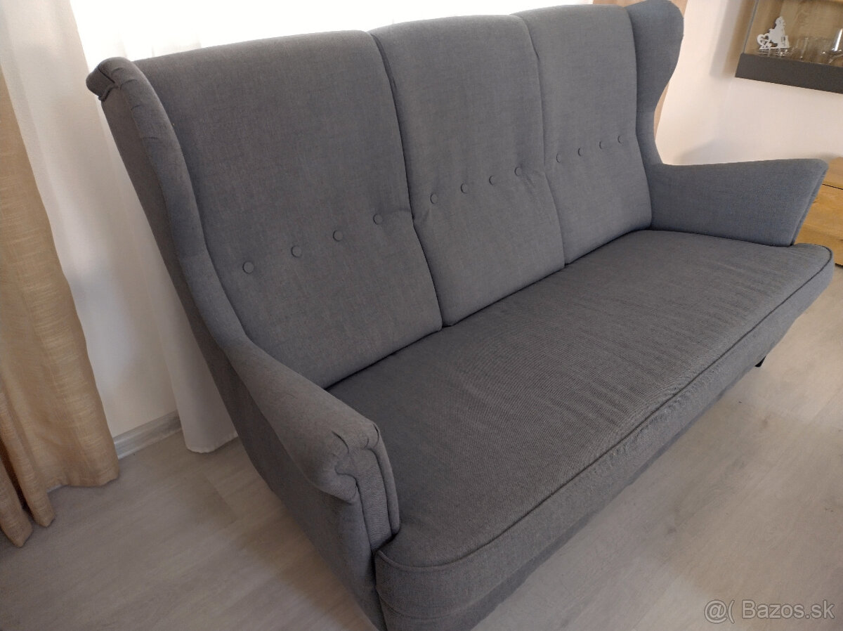 TOP STAV Ikea strandmon gauc sivy - 3