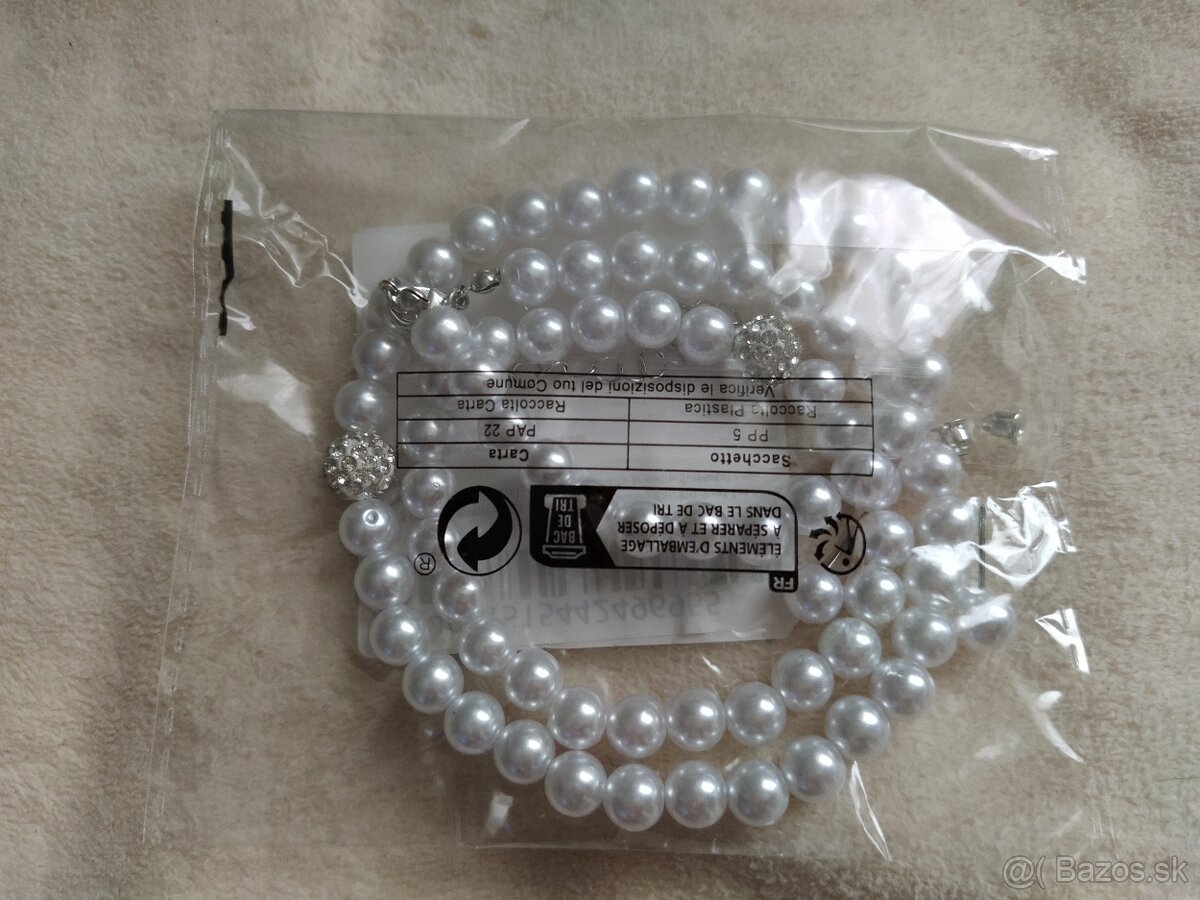 NOVÝ set perlovéj bižutérie (osobný odber) - 3