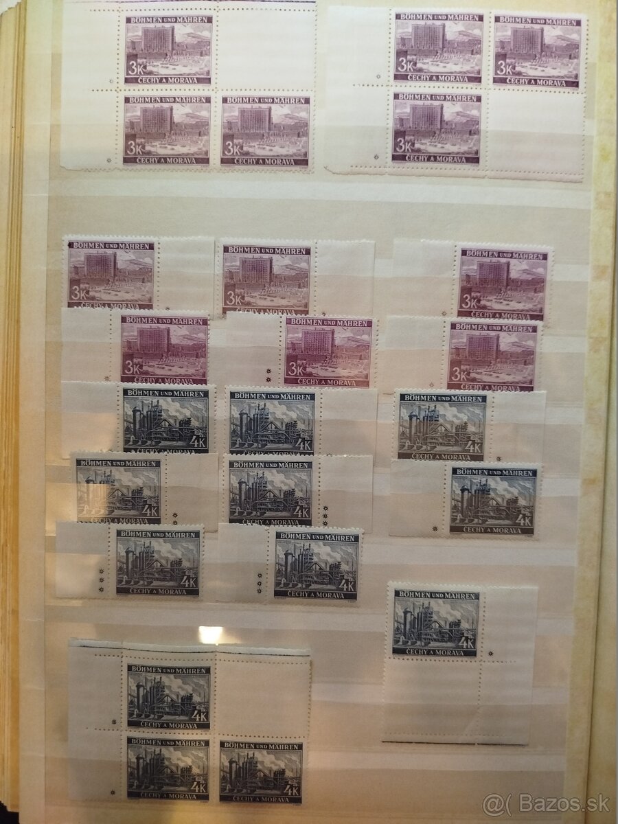 Protektorát Čechy a Morava - partia známok - 3